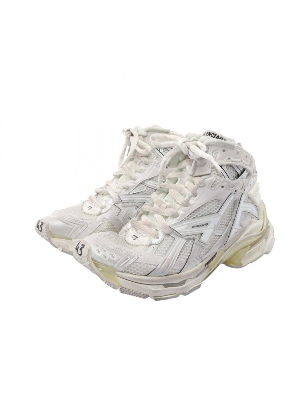 Balenciaga Sneakers Runner Hightop Distressed Leather